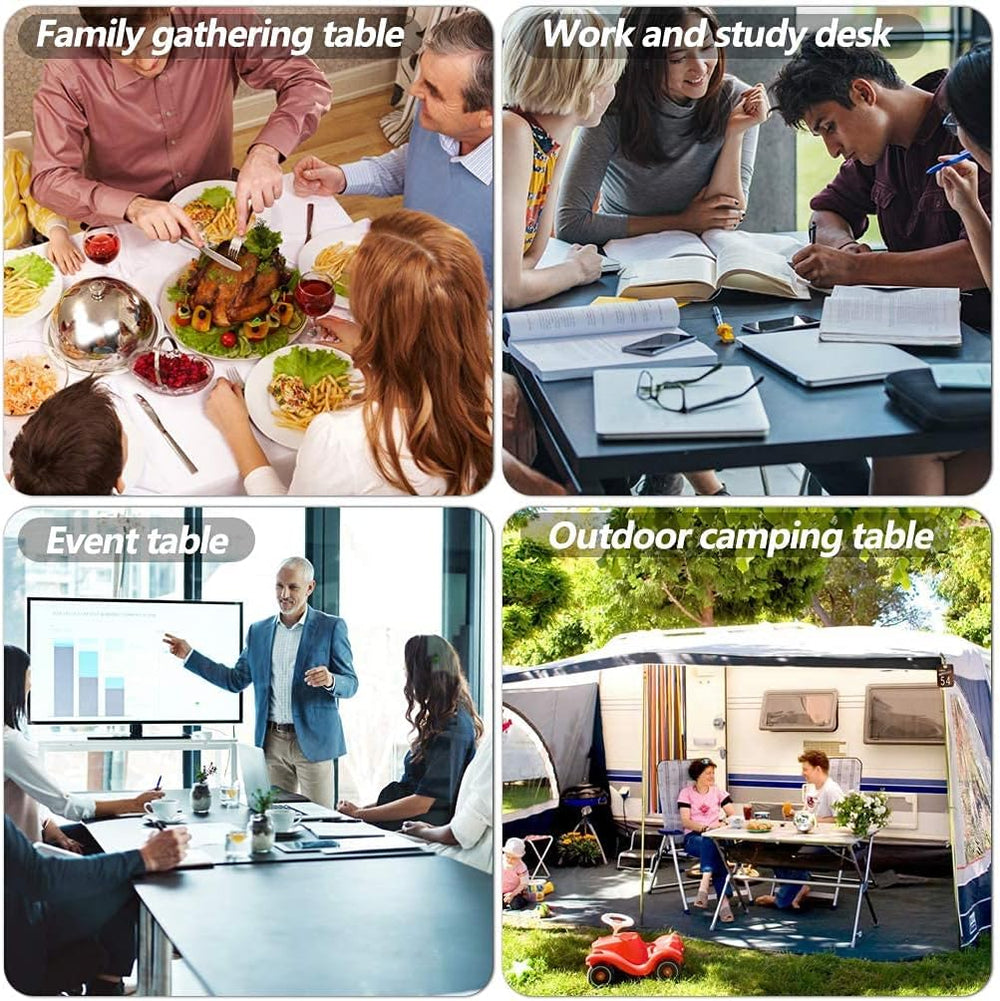 FDW | 6FT Folding Table | White | Portable Plastic Table