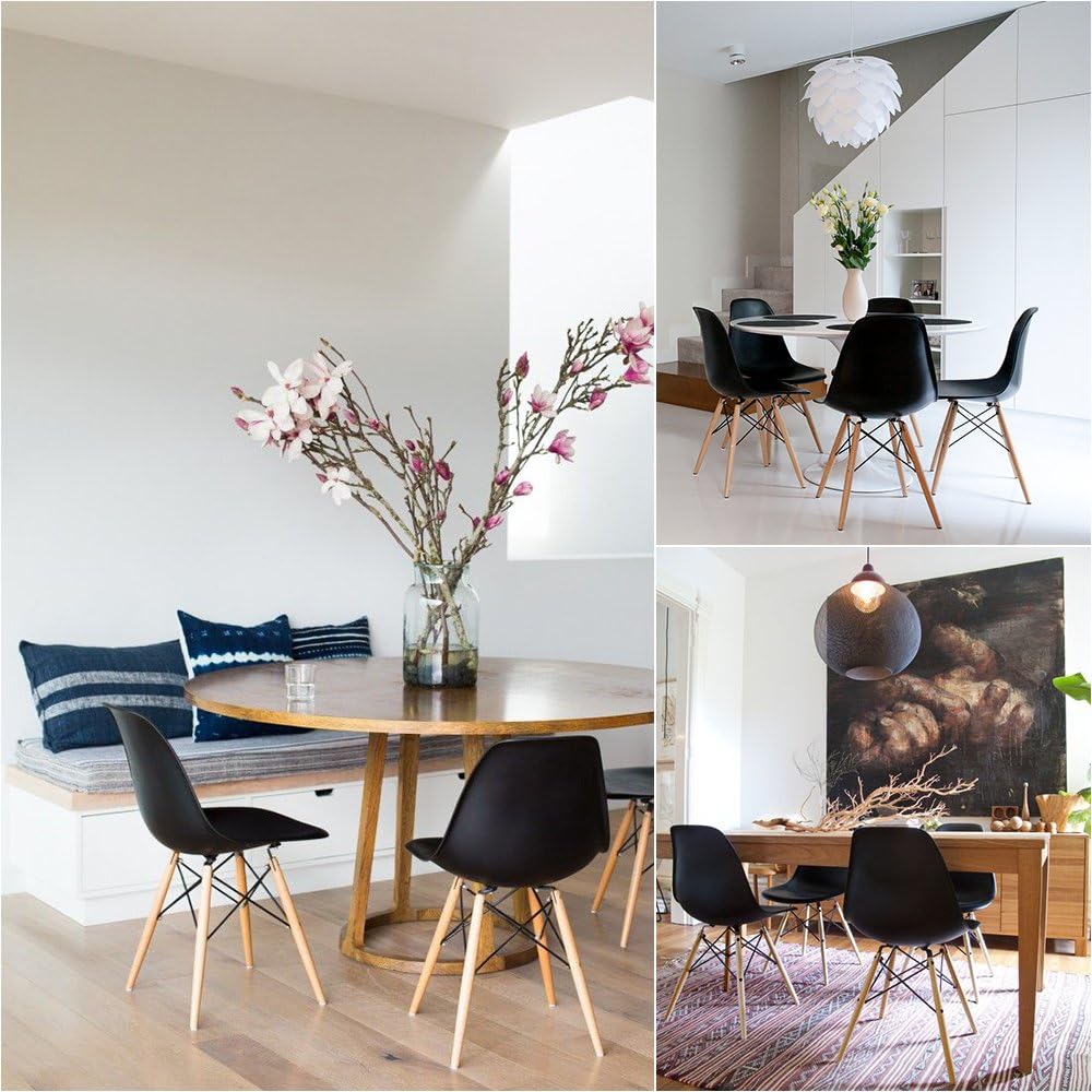 Furmax Modern Style Dining Chair Mid Century Modern DSW Chair, Shell Lounge P...