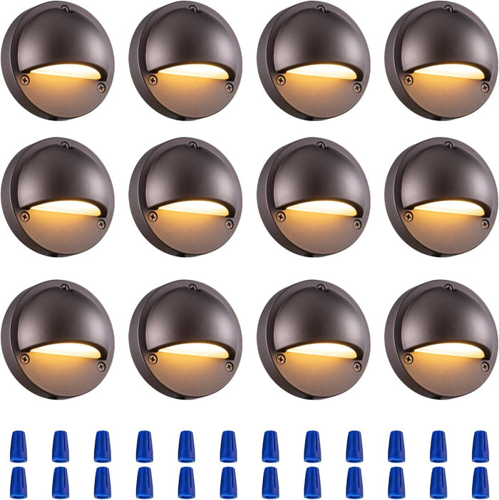 2.5W ORB Aluminum Low Voltage Deck Lights 2700K 3.74In 180lm IP65