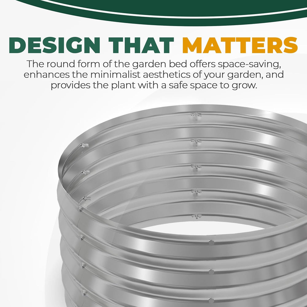 Utopia Home Galvanized Raised Garden Bed Kit 2x2x1 Ft Pack of 3, Planter Box ...