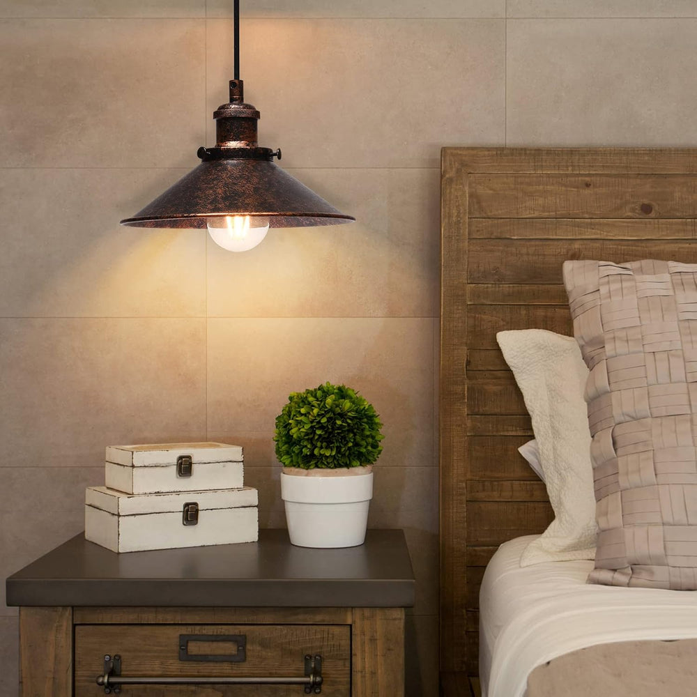 Lingkai Farmhouse Pendant Light Industrial Hanging Light Fixture Vintage Barn...
