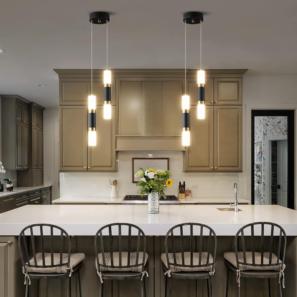 2-Light Pendant Lights Kitchen Island Dimmable LED Modern Mini Pendant Light,...
