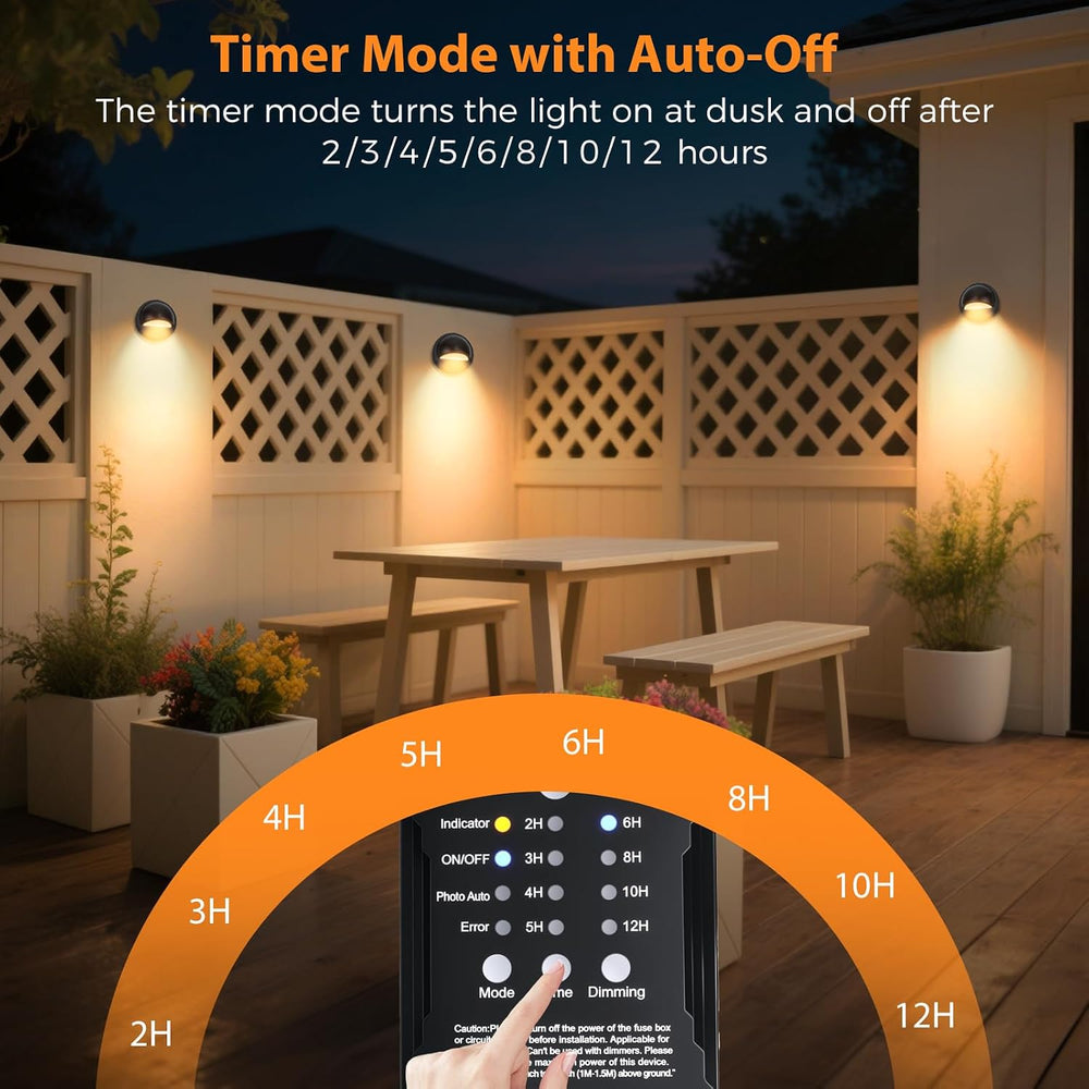 Low Voltage LED Deck Lights Kit with Transformer Timer and Photocell Sensor, ...