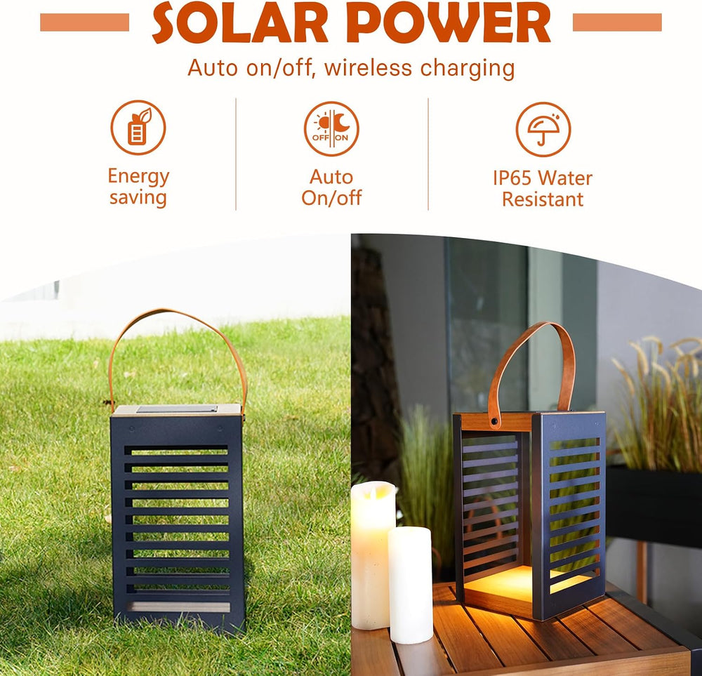 Solar Yard Outdoor Solar Lanterns, Solar Lamp Decorative Outdoor Water-Resist...