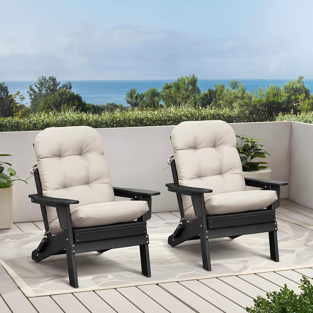 Skypatio Adirondack Chair Cushions Set of 2, Thickened Waterproof Outdoor Pat...