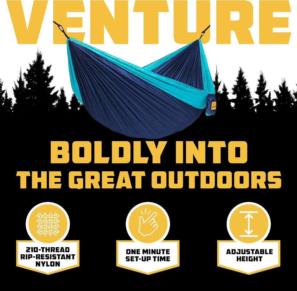 Wise Owl Outfitters Camping Hammock – up to 500lbs Portable Hammock with Tree...