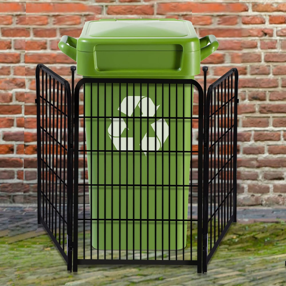 Getlay Garden Fencing 36 Inch High, 4 Panels Total 8.9 Ft(L) Dog Fence Outdoo...