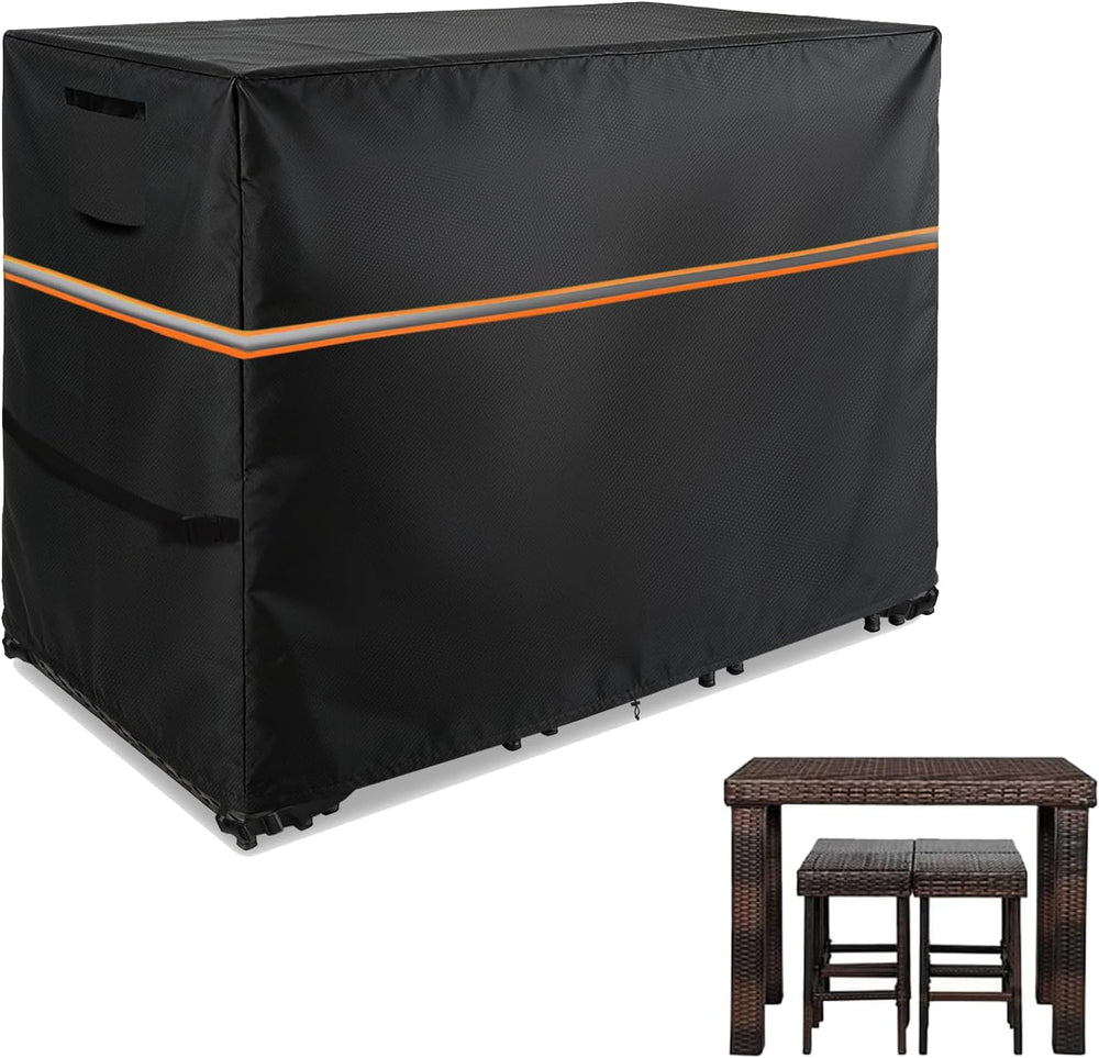 Outdoor Bar Covers,600D Heavy Duty,48"L x 30"W x 36"H,Black