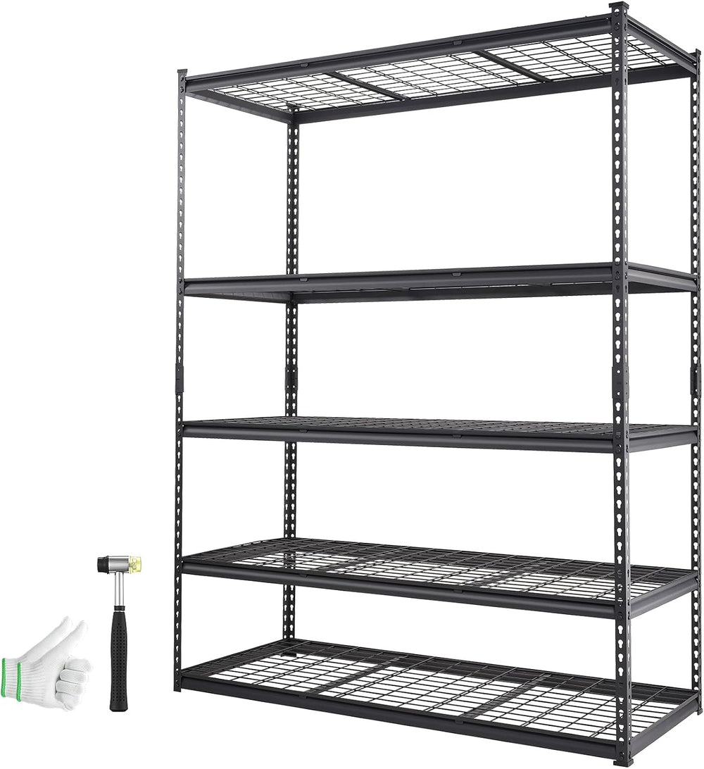 VEVOR Storage Shelving Unit 5-Tier Adjustable 2000 lbs Capacity 60"x24&q...