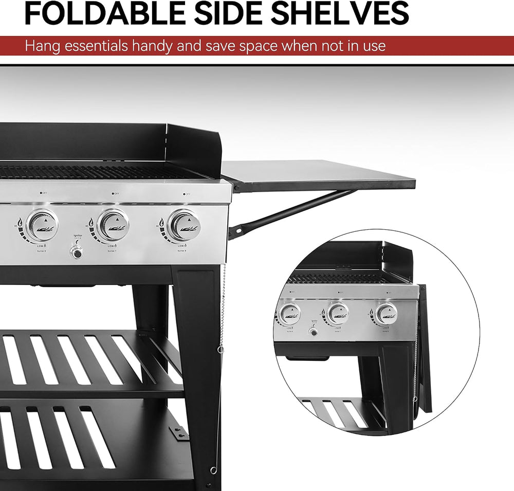 Royal Gourmet 8-Burner Gas Grill, 104,000 BTUs Liquid Propane Grill