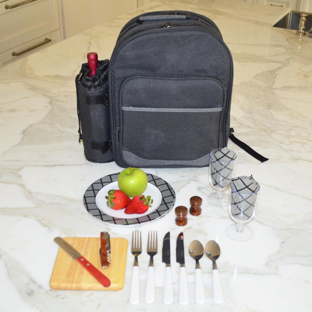 Picnic at Ascot Original Equipped 2 Person Picnic Backpack with Cooler & ...
