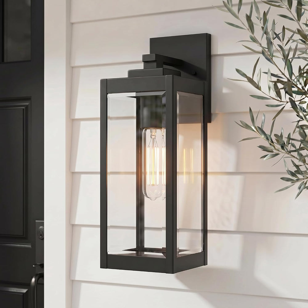 Quoizel Westover 14" Outdoor Wall Lantern, Earth Black
