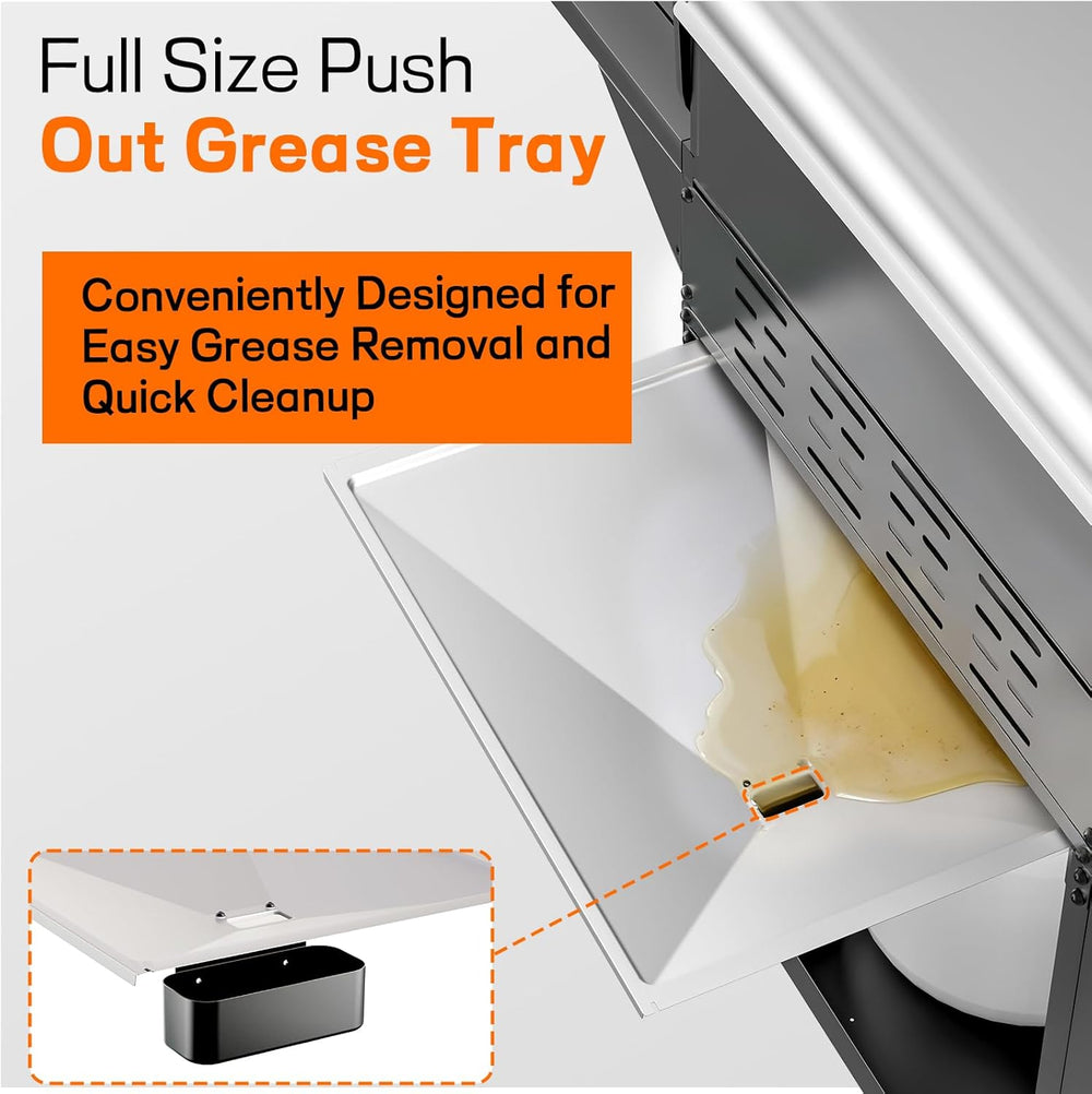Veralune 5 Burner Gas Grill with Side Burner, 68,000 BTU, 548 Sq in