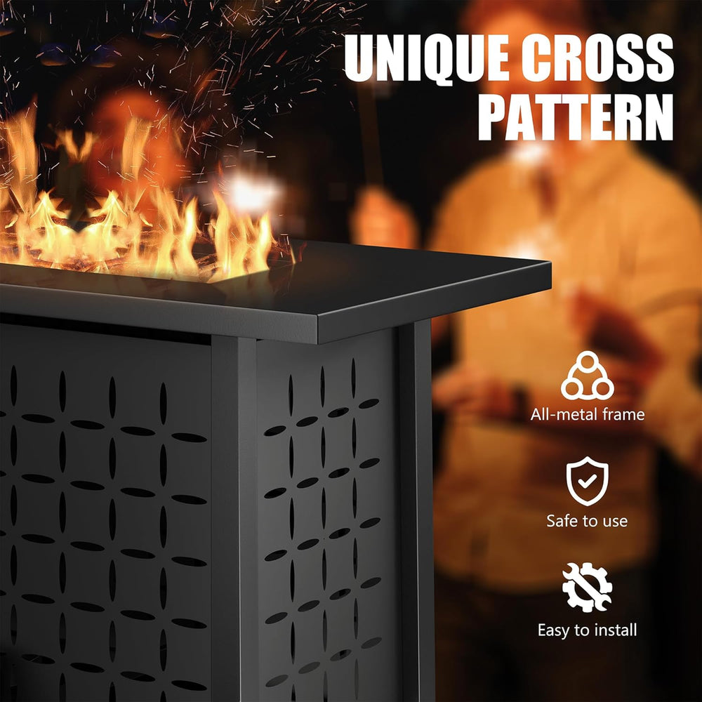 Vongrasig 43" Propane Fire Pit for Outside, 50,000 BTU Outdoor Gas Fire ...