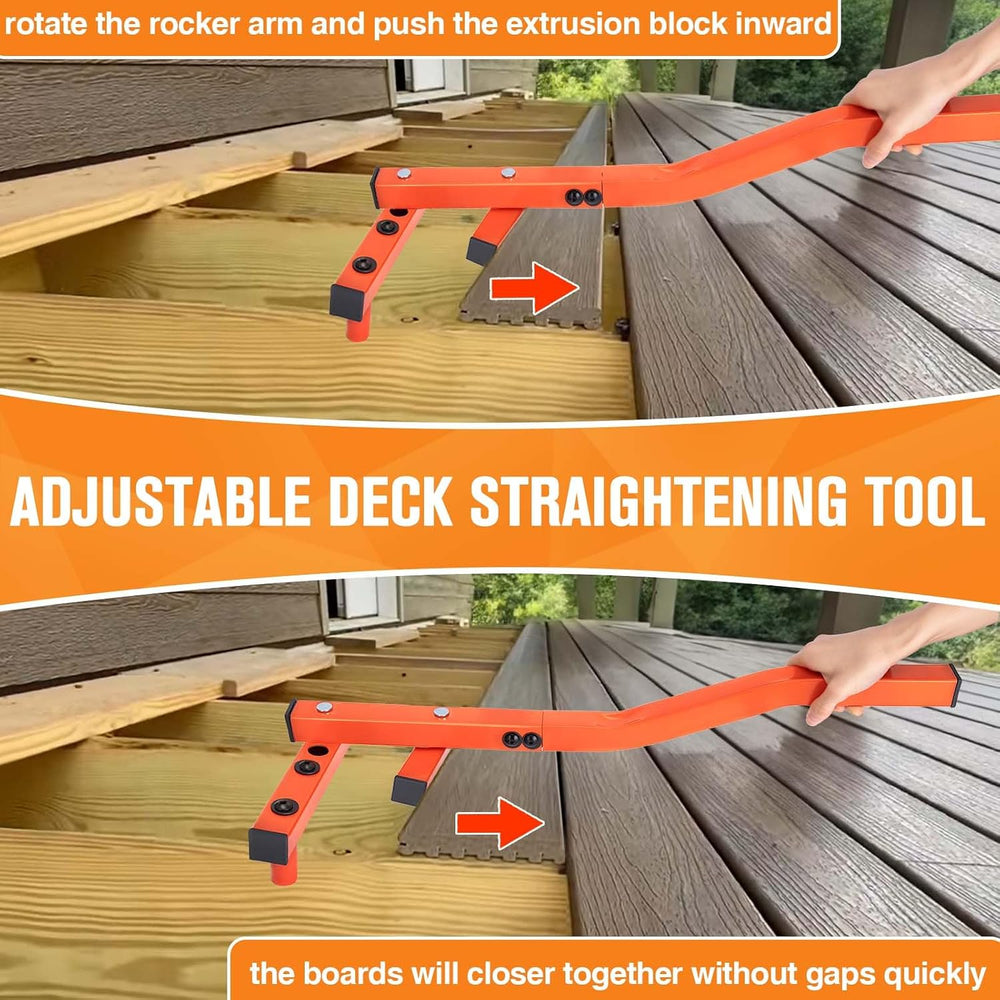 Deck Board Straightening Tool 24in, Deck Board Bender Adjustable Heavy-Duty