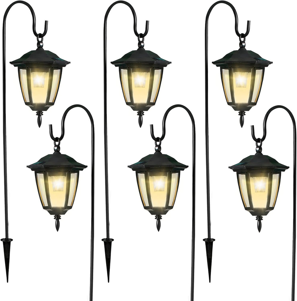 Dynaming 6 Pack Solar Hanging Lights Outdoor, Solar Powered Garden Decorative...
