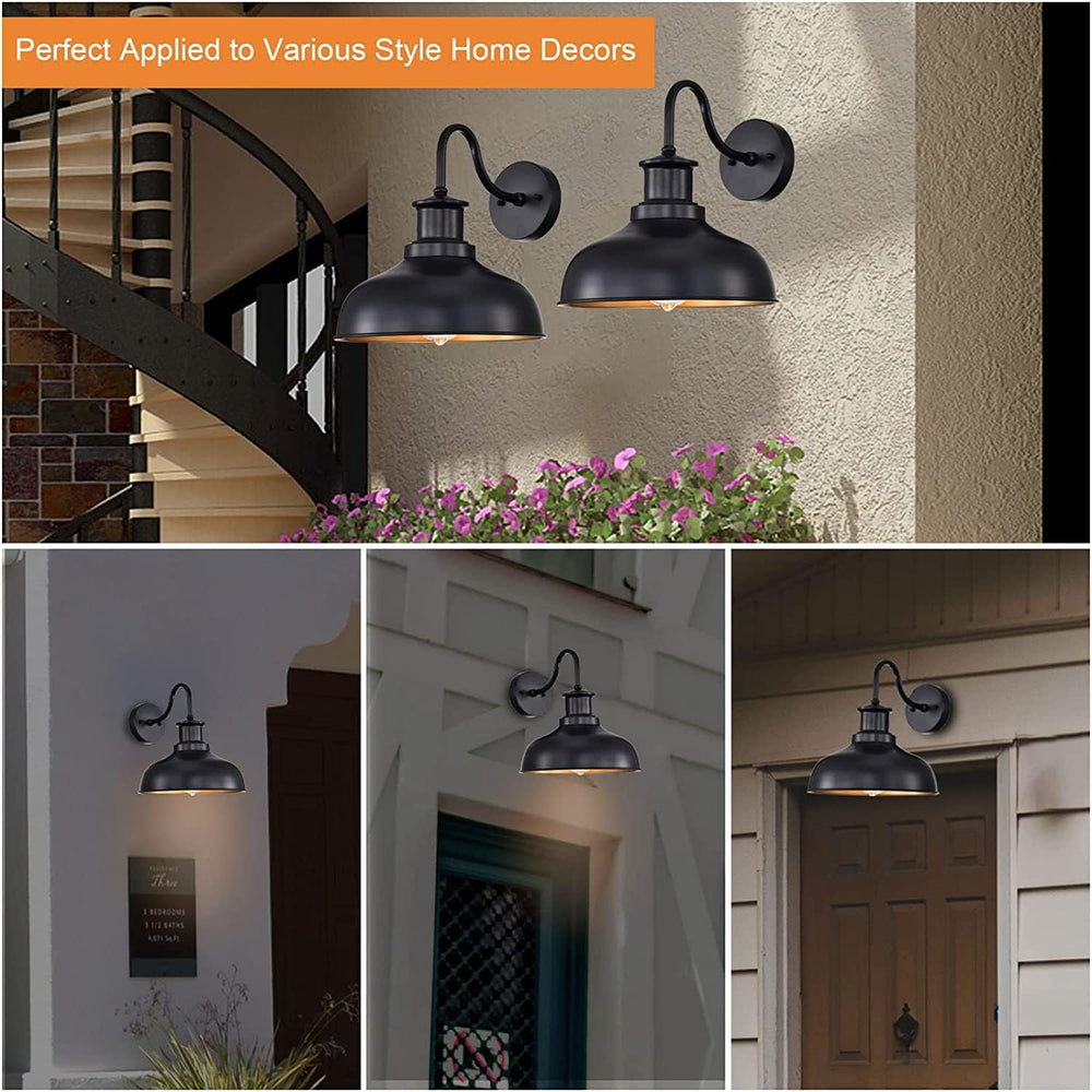 Outdoor Barn Lights, Farmhouse Outdoor Wall Sconces, Rustic Exterior Wall Mou...