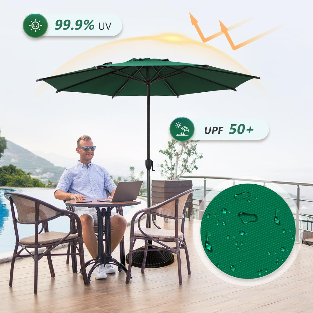 Abba Patio 9FT Lyon Outdoor Patio Umbrella Outdoor Table Umbrella with Push B...