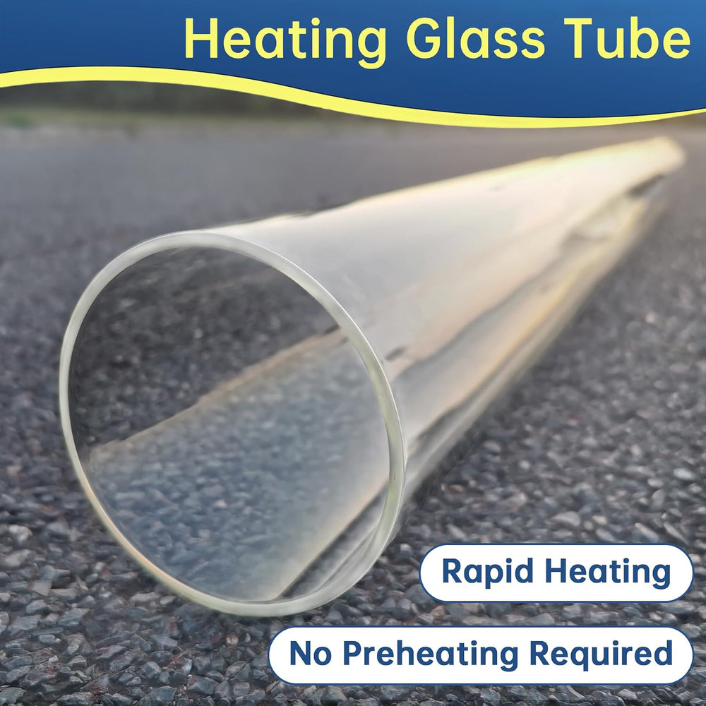Patio Heater Glass Tube Replacement, 49.5" Tall 4" Diameter, Glass ...