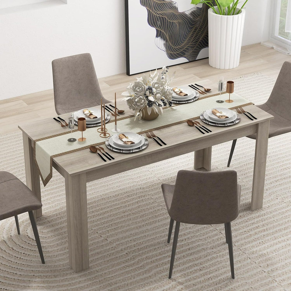 LDAILY Dining Table, Modern Dining Room Table for 4-6 People, Heavy Duty Legs...
