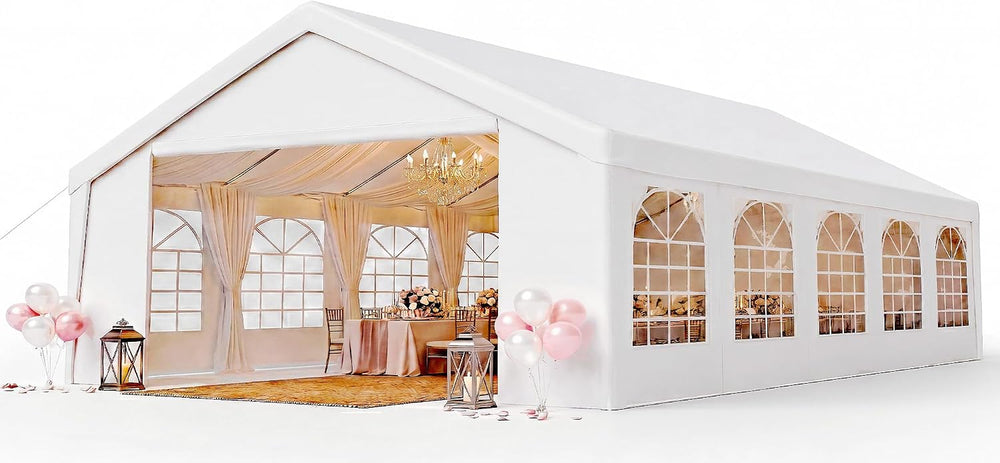 Aoxun 32x16 Party Tent,Heavy-Duty Canopy Tents for Parties Weddings Events