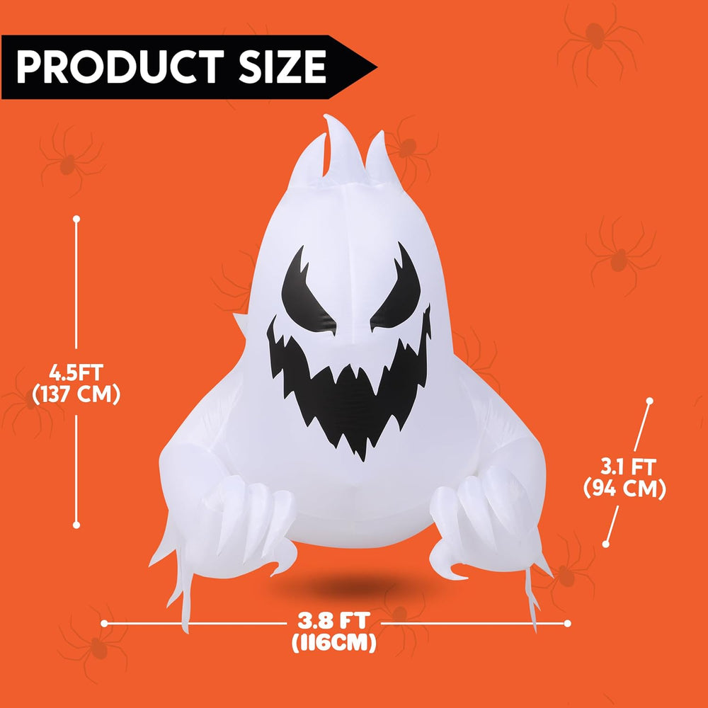 Joiedomi 4.5 FT Halloween Inflatable Scary Ghost Outdoor Decoration, Inflatab...
