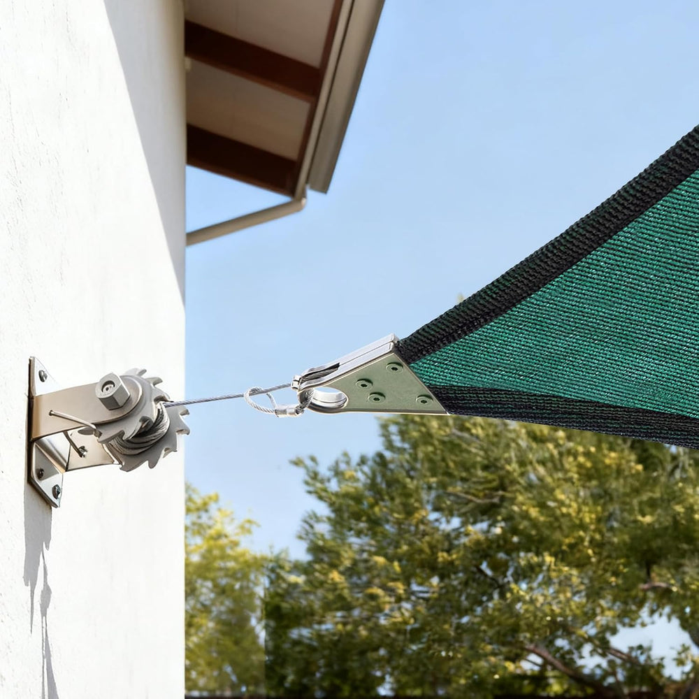 ColourTree Super Ring 16' x 16' x 16' Green Triangle Sun Shade Sa...
