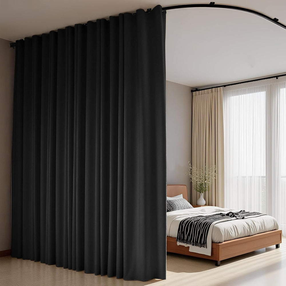 Room Divider Curtains Flexible Ceiling Tracks Set Curtain Track Ceiling Mount...
