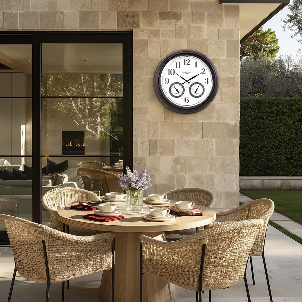 Presentime 18" Illuminated in/Outdoor Clock