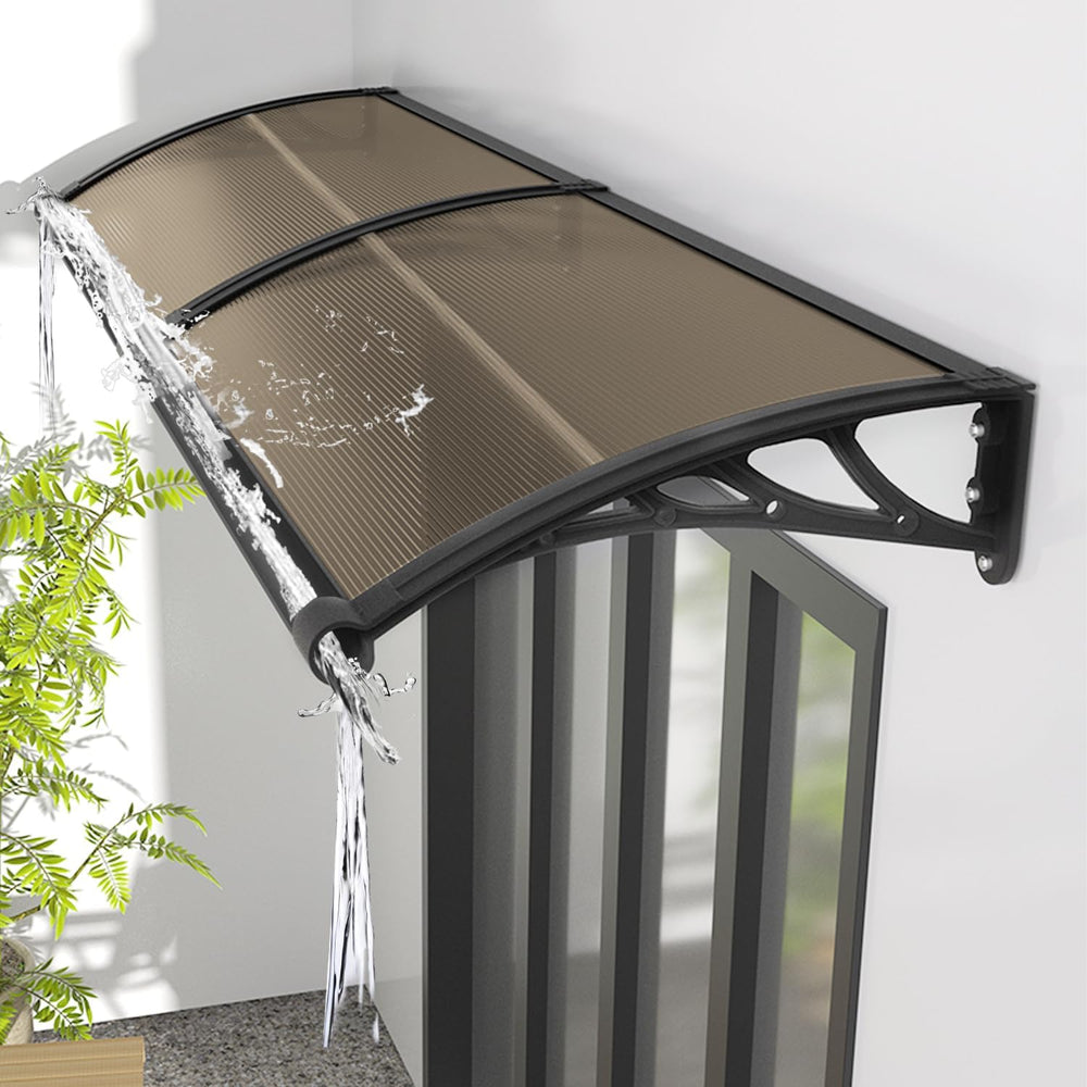 Awning for Door Entrance 80x120cm/32x48in Window Canopy Exterior with Plastic...