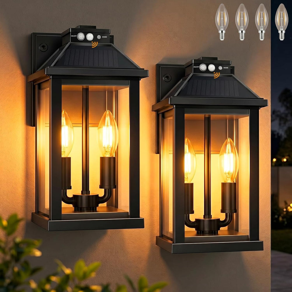 ropelux Solar Lights Outdoor Waterproof, 3 Modes Porch Lights, Motion Sensor ...