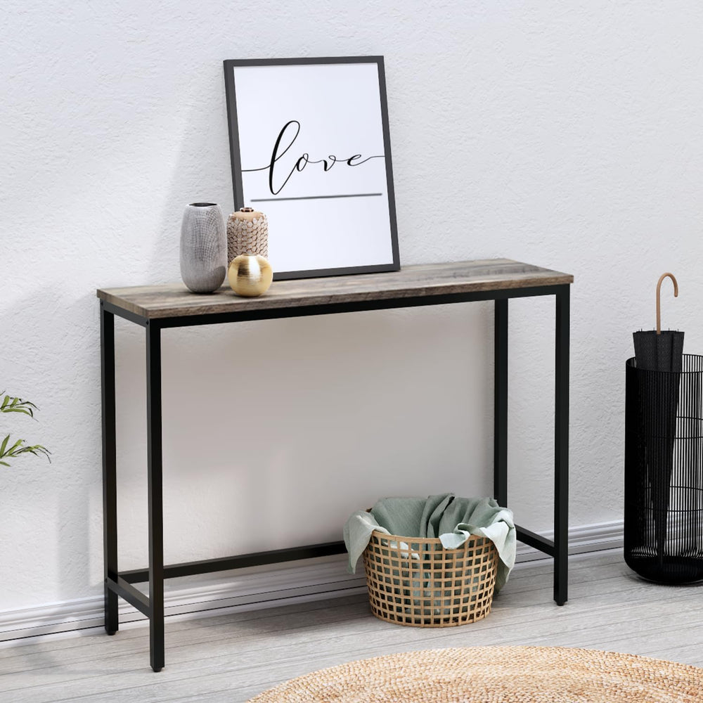 Timberer 39.4” Console Table Hallway Entrance Table Sofa Table Behind Couch