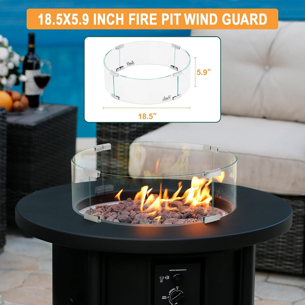 BALI OUTDOORS Fire Pit Wind Guard