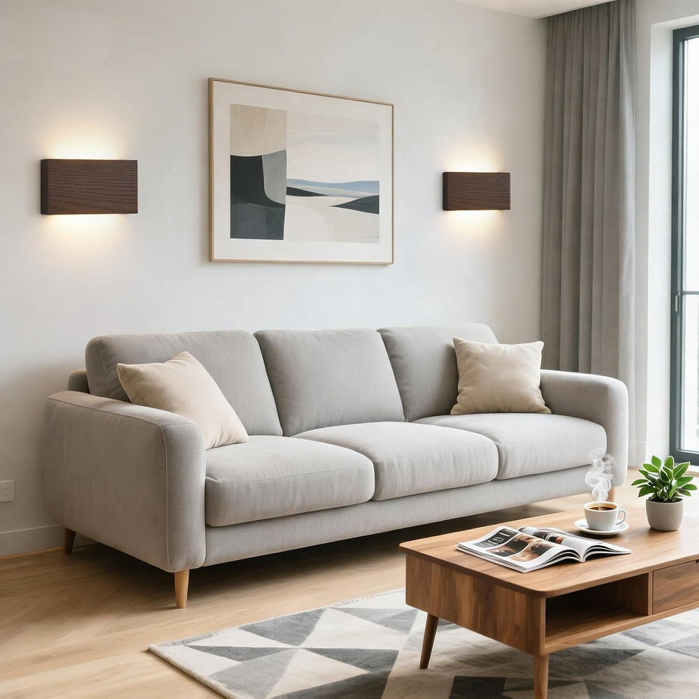 Wood Wall Sconce Indoor Wall Lights Hardwired 2 Pack Up and Down，wall Lights ...