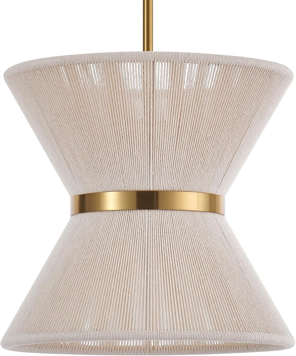 Hand Woven Boho Pendant Light Coastal Mini Modern Chandelier Adjustable Trans...