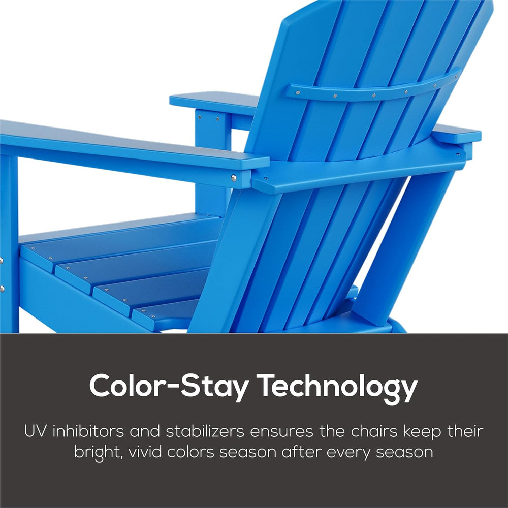 WestinTrends Dylan Outdoor Adirondack Chair (Set of 4), Gray