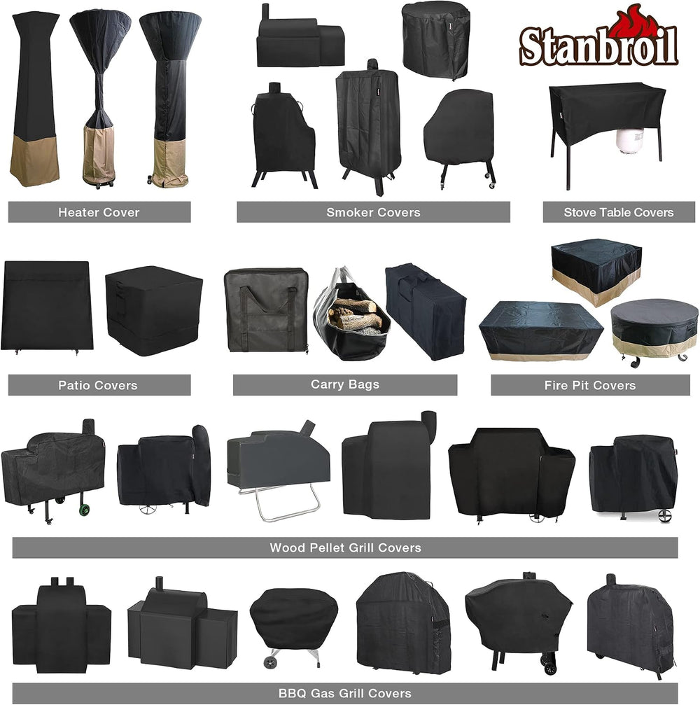 Stanbroil 60 Inch Round Fire Pit Cover, Waterproof Outdoor Furniture Cover