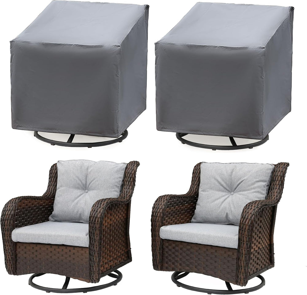 Patio Chair Covers 2 Pack, Outdoor Chair Covers Waterproof 600D Heavy Duty, A...