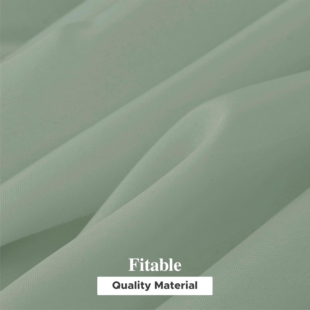 Fitable 6 Pack Sage Green Tablecloths for Rectangle Tables, 70 x 120 Inch