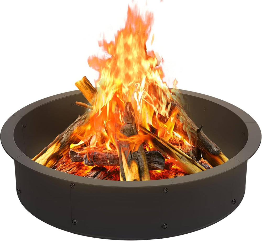 Fire Pit Ring Outdoor 46 Inch Outer 43 Inch Inner Round Firepit Accessories