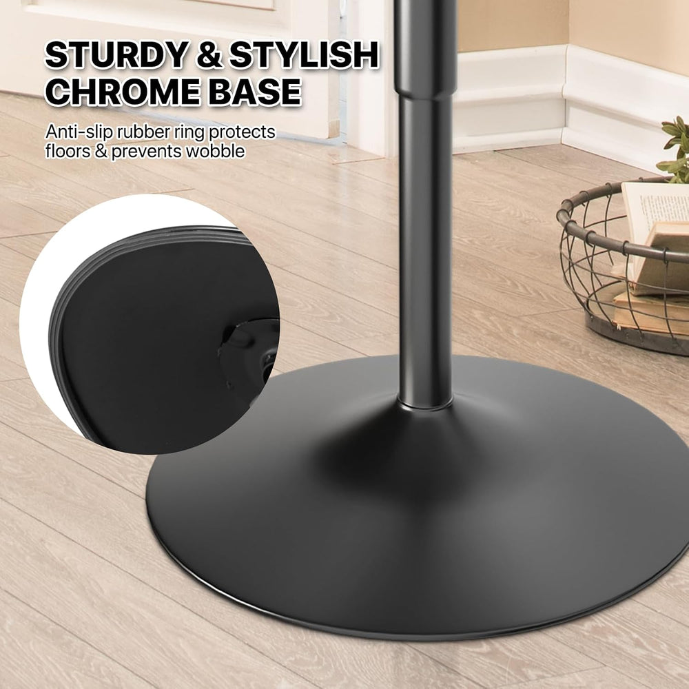 Magshion 31" Round Bar Table Height Adjustable 26"-35" Pub Tab...