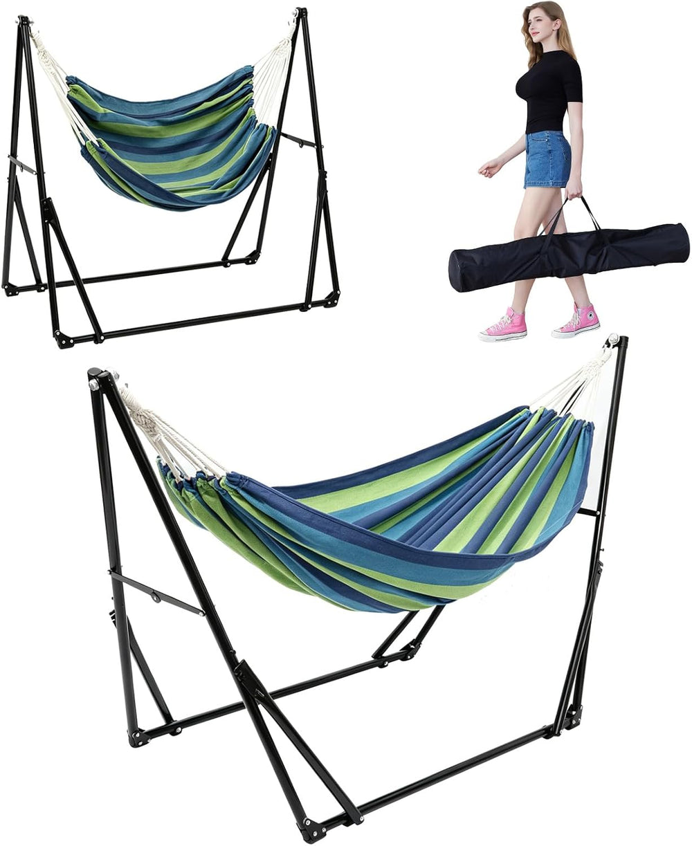 Portable Multifunctional Hammock Chair with Stand for Outside or Inside