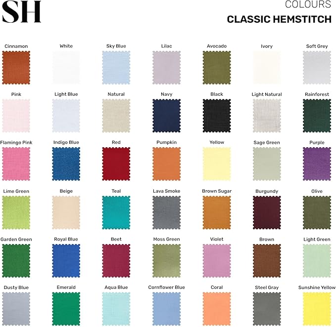 Solino Home Linen Navy Blue Table Runner 60 Inches - Classic Hemstitch, 100% ...