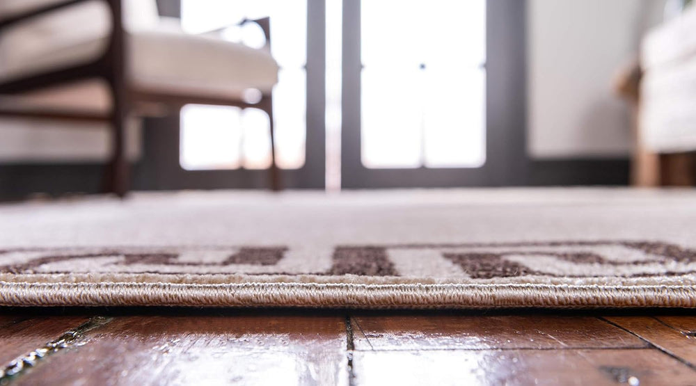 Unique Loom Athens Collection Classic Geometric Modern Border Design Area Rug...