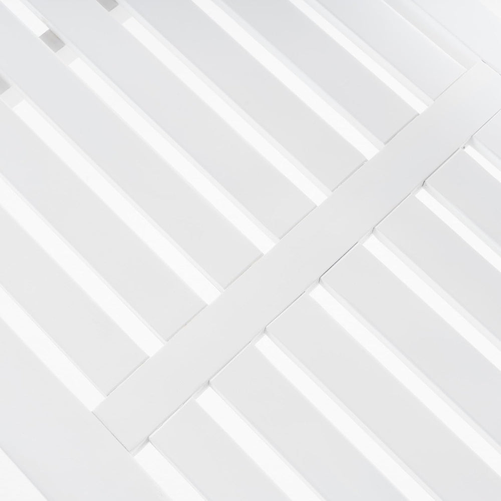 Christopher Knight Home Loja Outdoor Acacia Wood Bench, Pu White