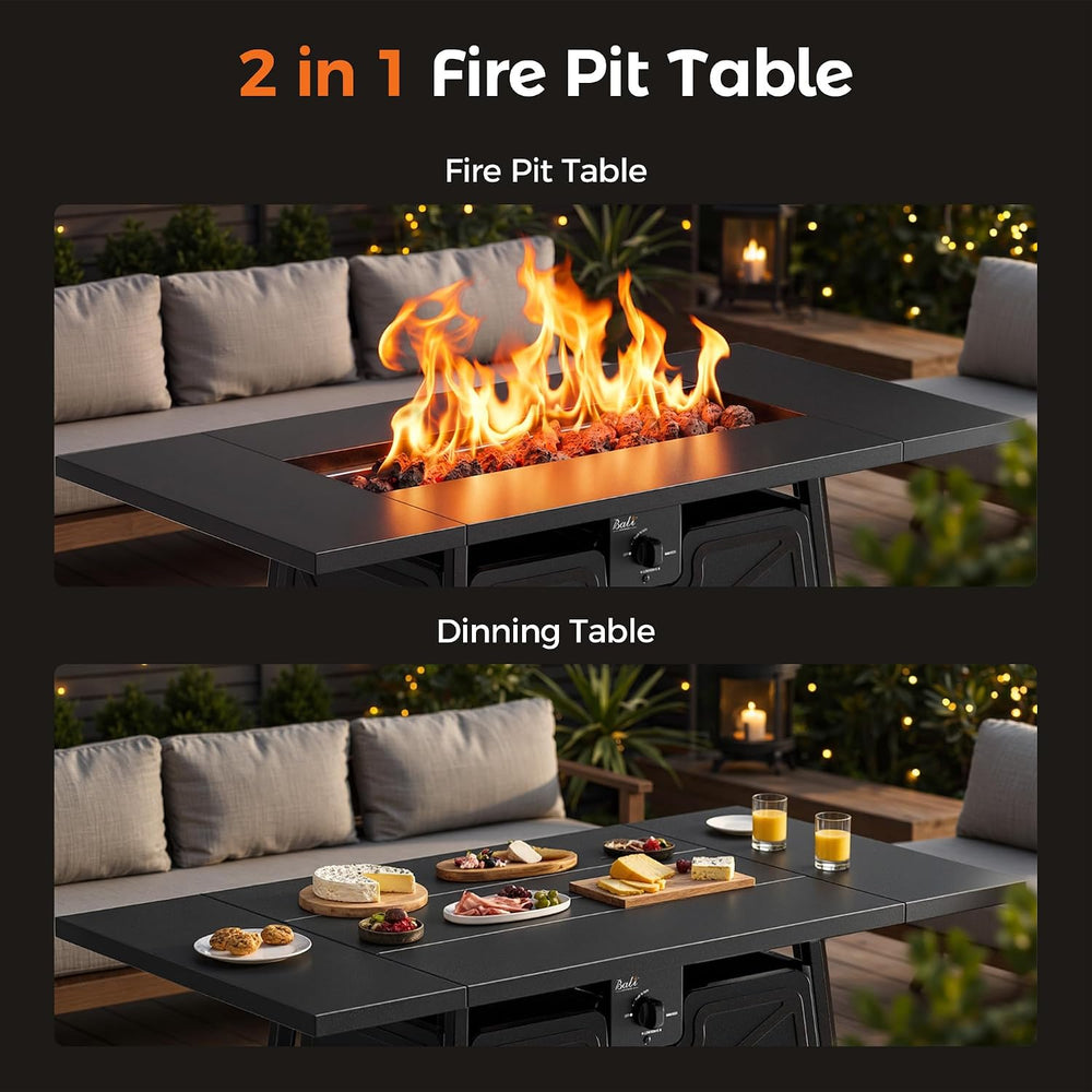 Propane Fire Pit Patio Outdoor Fire Pit Table Large Firepits for Outside