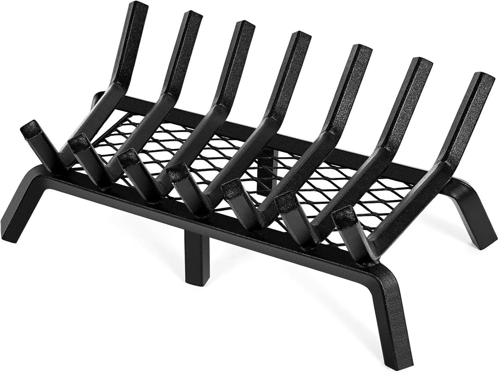 INNO STAGE 24 Inch Fireplace Grate with Ember Retainer