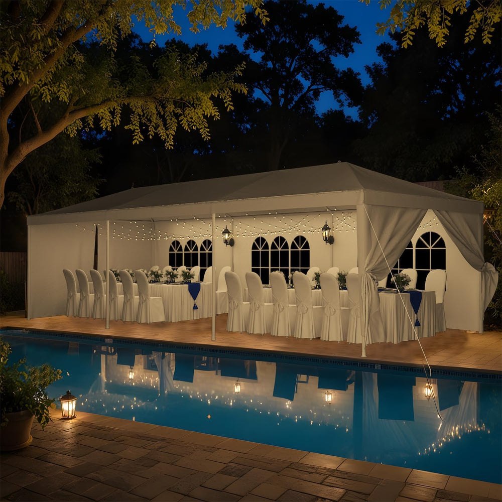 Devoko 10x30 FT Outdoor Water & UV & Wind Resistant Party Tent