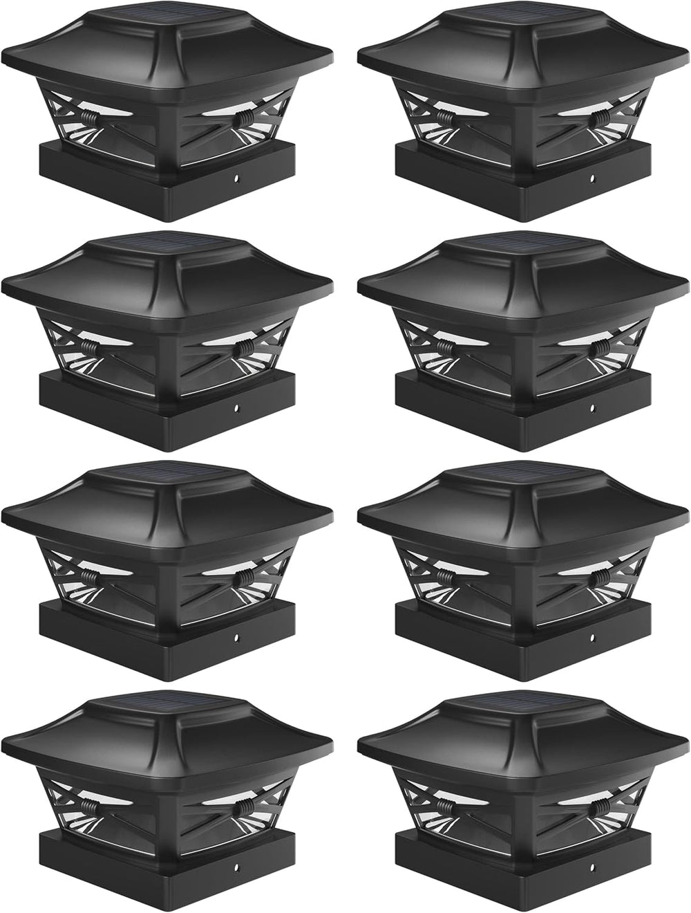 Davinci Lighting Renaissance Solar Outdoor Post Cap Lights - Includes Bases f...