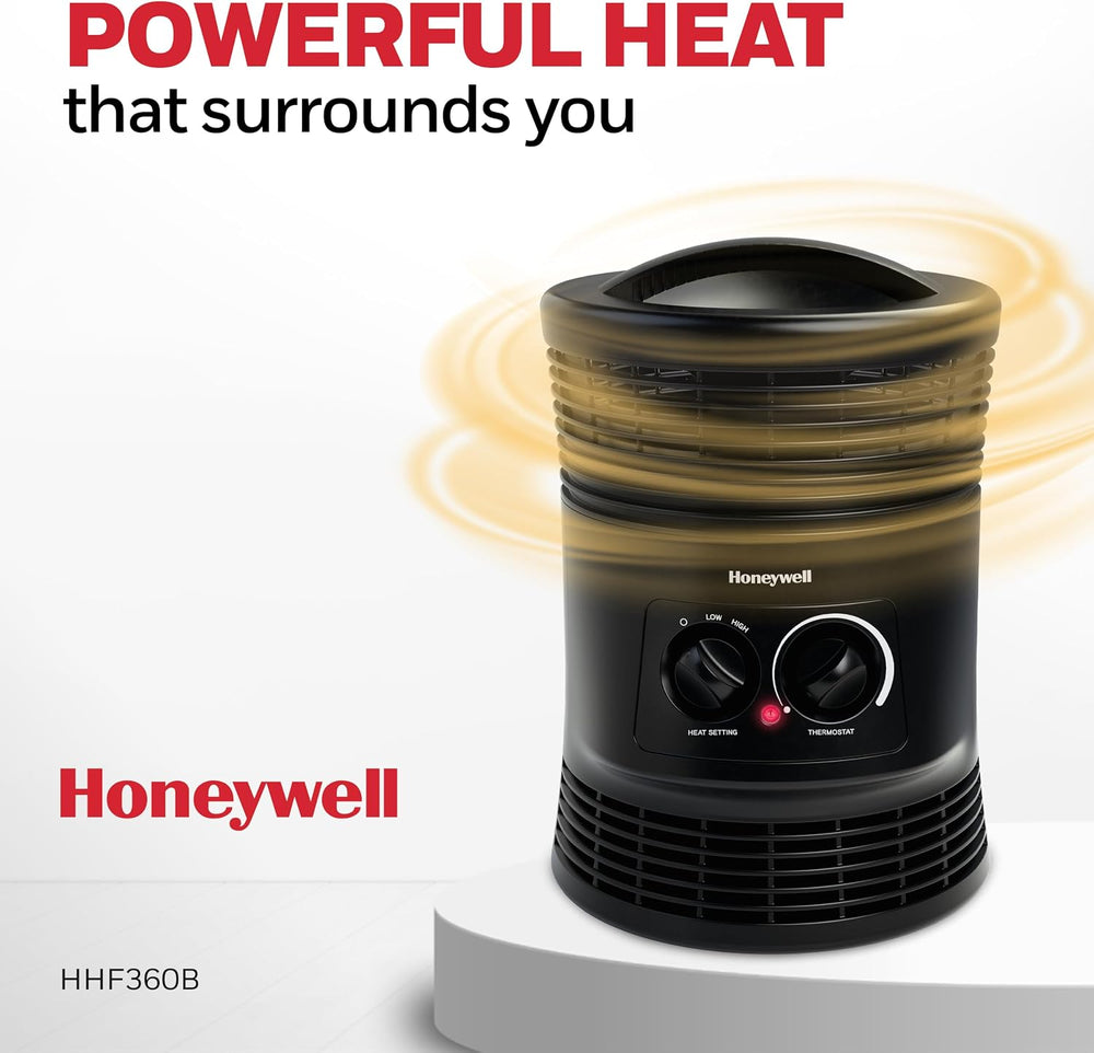 Honeywell HHF360V 360 Degree Surround Fan Forced Heater with Surround Heat Ou...
